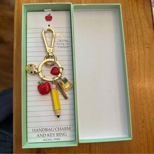 New in box True to Form Teacher’s Handbag Charms and Key Ring